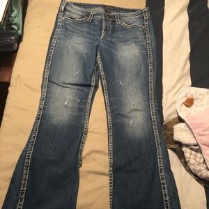 Silver jeans-boot cut